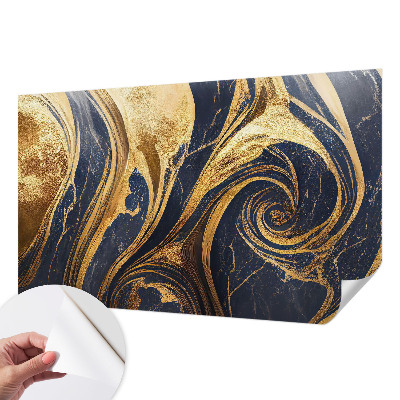 Peel and stick wall mural for living room with marble patterns