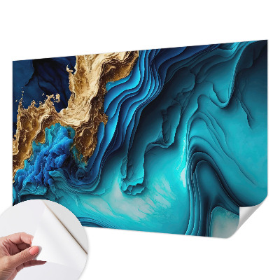 Peel and stick wall mural for kids' room Energy waves