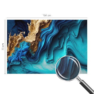 Peel and stick wall mural for kids' room with an energy waves design