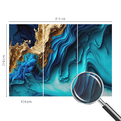Peel and stick wall mural for kids' room Energy waves