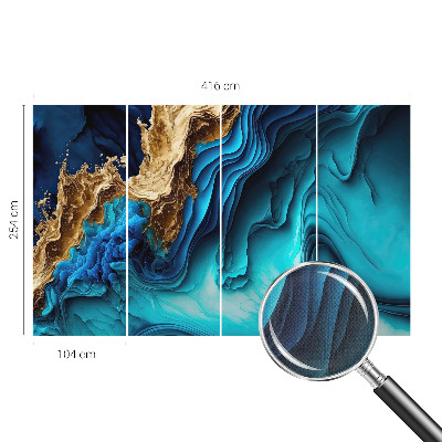 Peel and stick wall mural for kids' room Energy waves