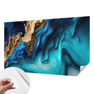 Peel and stick wall mural for kids' room Energy waves