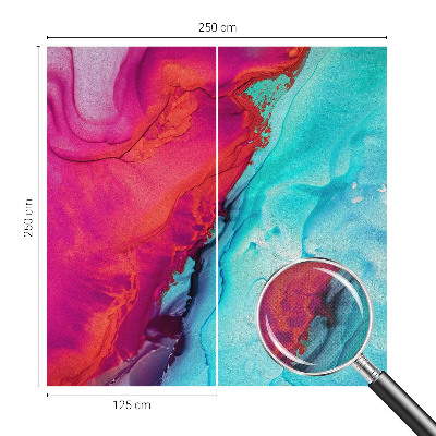 3D photo wallpaper mural Colorful wave