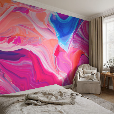 Nursery wall mural Liquid waves