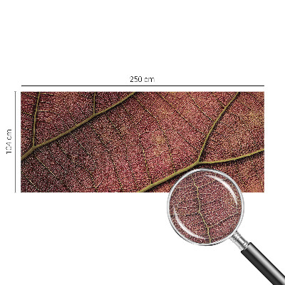 Baby room wall mural with a leafy texture
