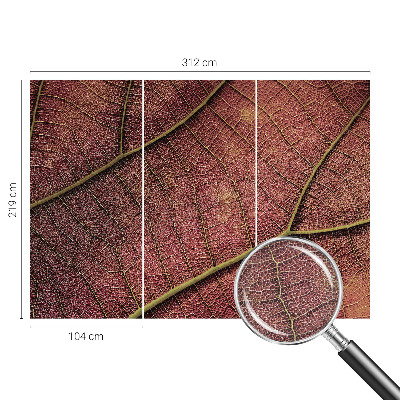 Baby room wall mural Leafy texture