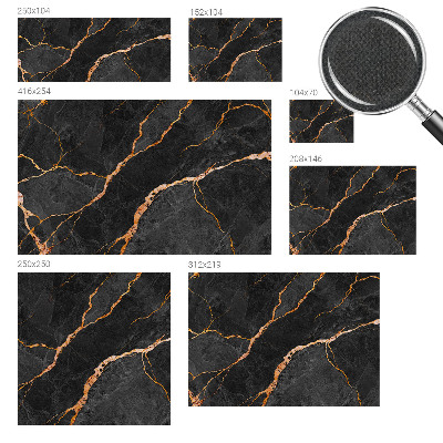 Peel and stick wall mural with marble veins design