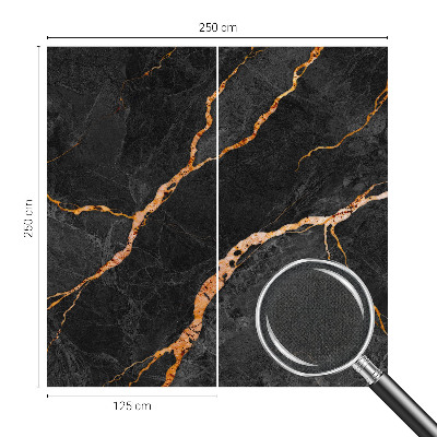 Peel and stick wall mural with marble veins design
