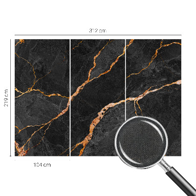 Peel and stick wall mural with marble veins design