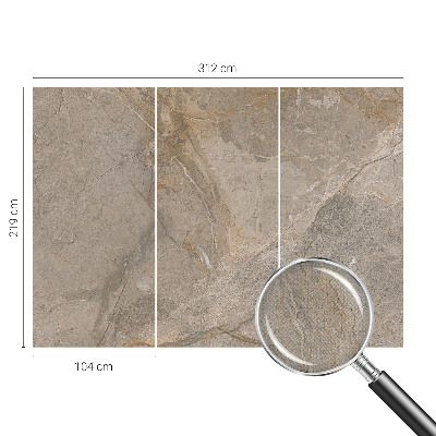 Self-adhesive wall mural with a natural elegant design