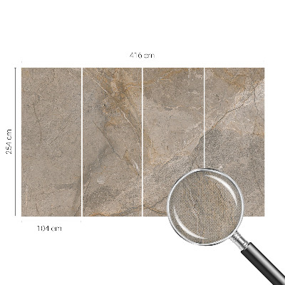Self-adhesive wall mural with a natural elegant design