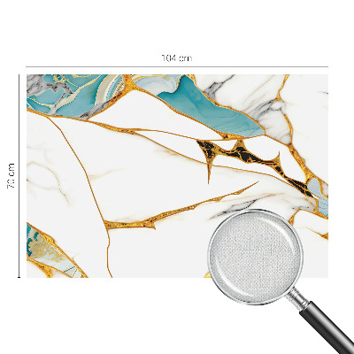 Peel and stick wallpaper mural with an elegant marble design