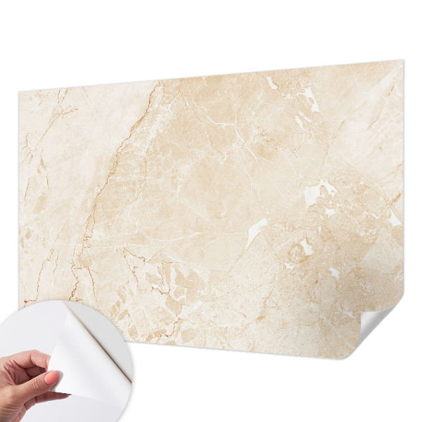 Stick-on wall mural with a natural stone look