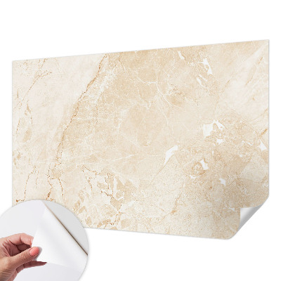 Stick-on wall mural with a natural stone look