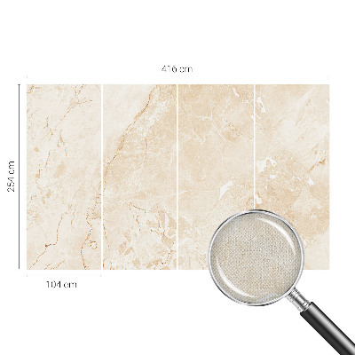 Stick-on wall mural with a natural stone look
