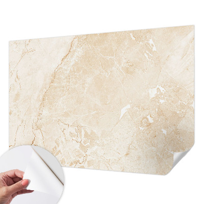 Stick-on wall mural with a natural stone look