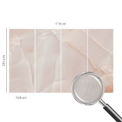 Self-adhesive photo wallpaper with a pink marble design