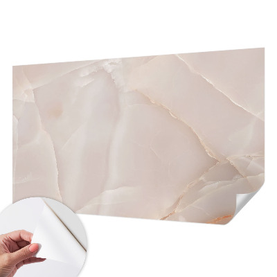 Self-adhesive photo wallpaper with a pink marble design