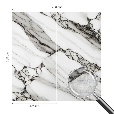 Removable wall mural with a stone pattern