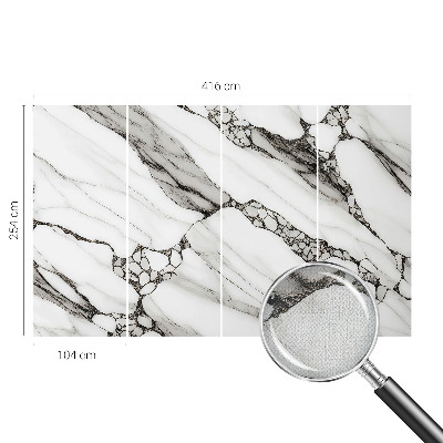 Removable wall mural with a stone pattern