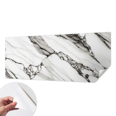 Removable wall mural with a stone pattern