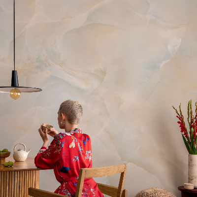 Removable wall mural wallpaper with a subtle abstract design