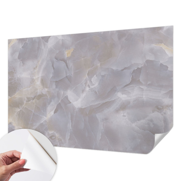 Peel and stick wall mural for living room Marble waves
