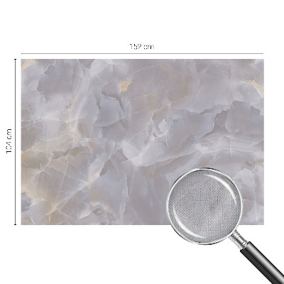 Peel and stick wall mural for living room featuring a marble waves design