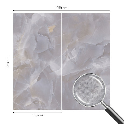 Peel and stick wall mural for living room featuring a marble waves design