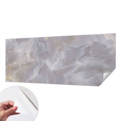 Peel and stick wall mural for living room Marble waves
