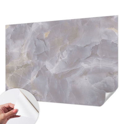 Peel and stick wall mural for living room Marble waves