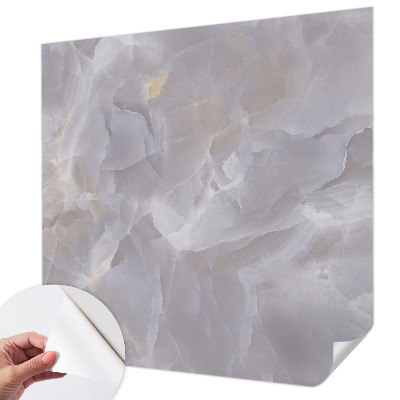Peel and stick wall mural for living room Marble waves