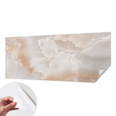 Peel and stick wall mural for kids' room with a stone pattern