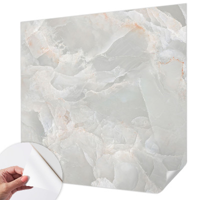 Peel and stick wall mural for bedroom with a marble texture