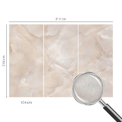 3D wall mural with a delicate marble motif