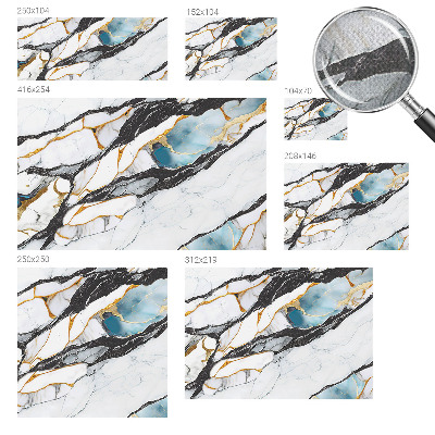 Nursery wall mural Elegant marble