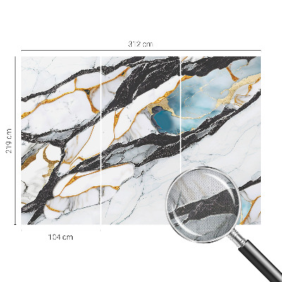 Nursery wall mural Elegant marble
