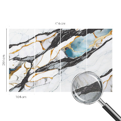 Nursery wall mural Elegant marble
