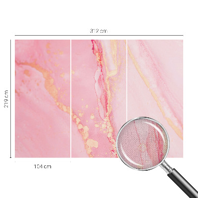 Children's wall mural with a pastel abstract design