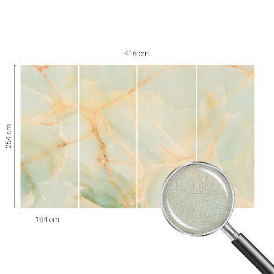 Baby room wall mural with a marble elegance motif