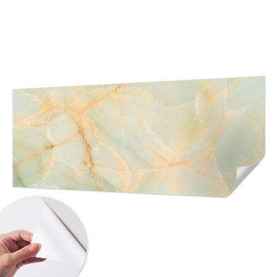 Baby room wall mural with a marble elegance motif