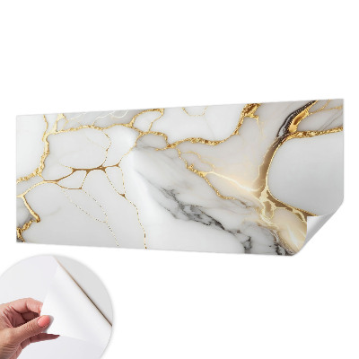 Peel and stick wallpaper mural with a marble elegance design