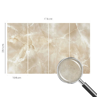 Peel and stick wall mural with a natural stone look