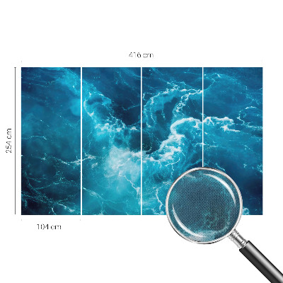 Self-adhesive photo wallpaper Sea eddies