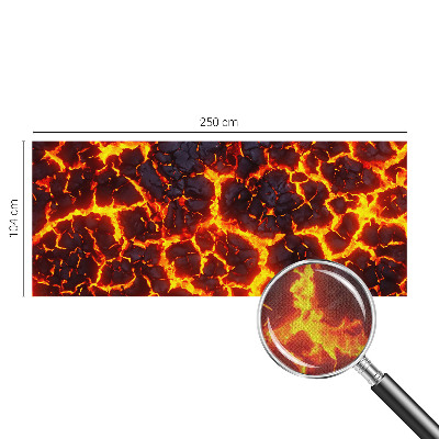 Stick-on wall mural with a strong magma pattern