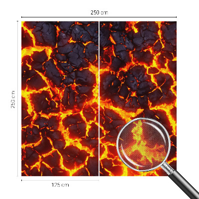 Stick-on wall mural Strong magma