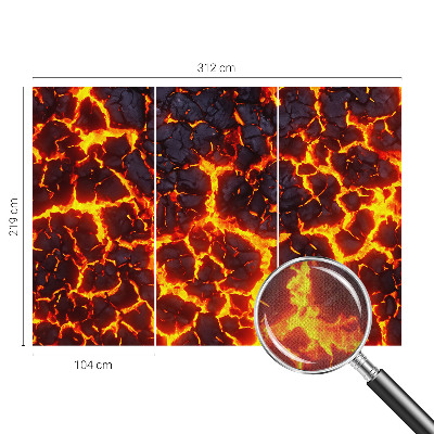 Stick-on wall mural Strong magma