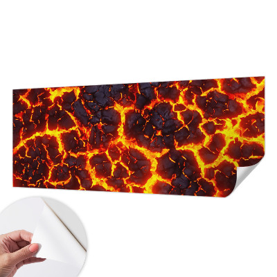 Stick-on wall mural Strong magma