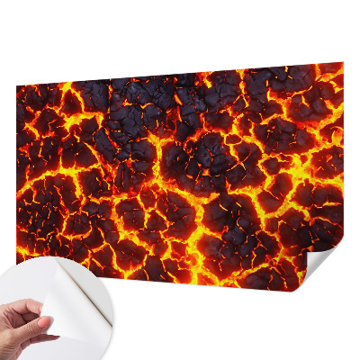 Stick-on wall mural Strong magma