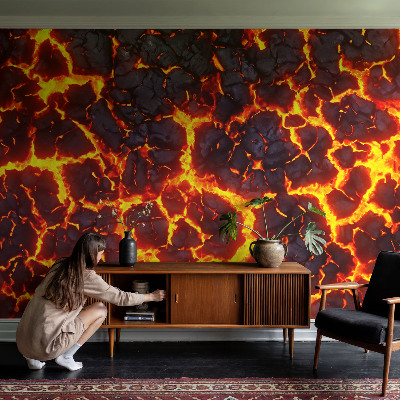 Stick-on wall mural Strong magma